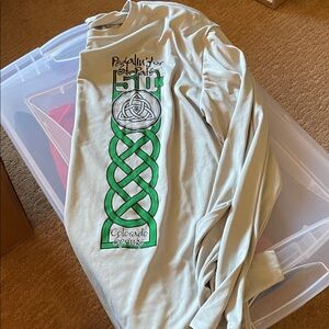 Long Sleeve Graphic Tee with Celtic Design